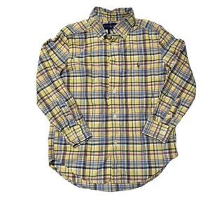 Ralph Lauren Plaid Button Up Shirt Size 6